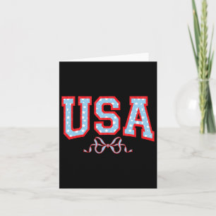 US American Girl Patriotic 4. Juli Women Boys Karte