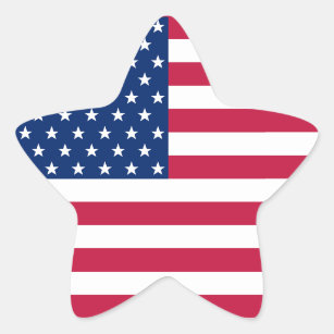 US American Patriotic Stars Stripes Flag Sticker