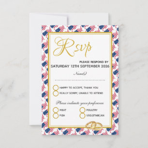 US-AMERIKA Christliche Schrift Custom Wedding RSVP Karte
