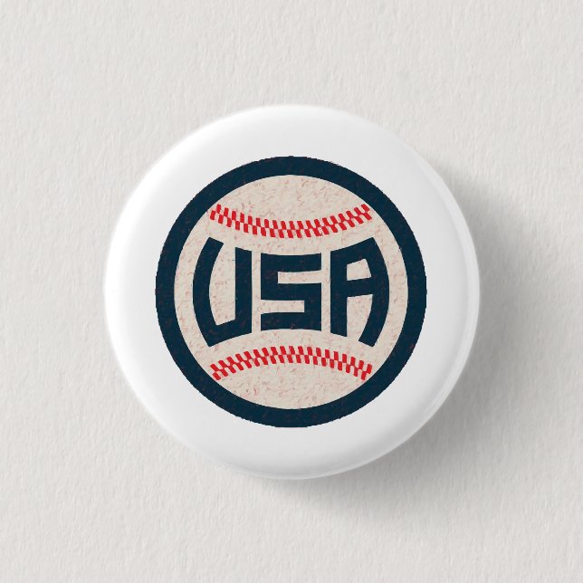 US-amerikanische Baseballmannschaft Button (Vorderseite)