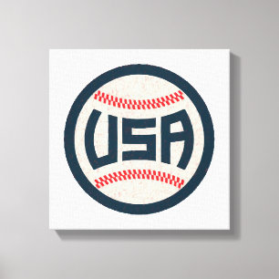 US-amerikanische Baseballmannschaft Leinwanddruck