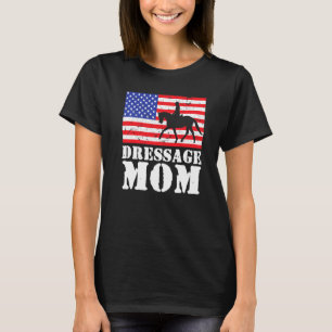 US-amerikanische Fahne Dressur-Mama Frauen für T-Shirt