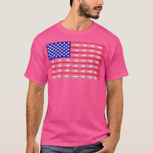 US-amerikanische Fahne Golf Clubs und Golf Balls G T-Shirt