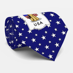 US-amerikanische Flagge Airedale Terrier Dog - Nie Krawatte
