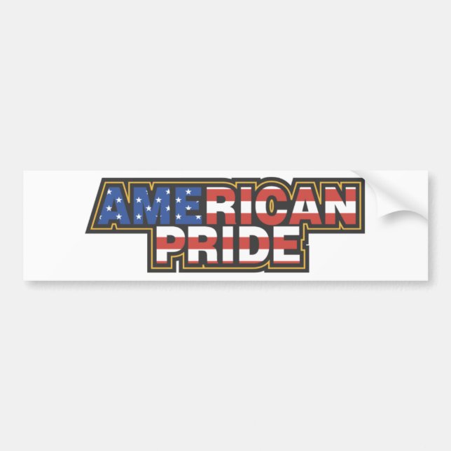 US-amerikanische Flagge Autoaufkleber (Vorne)