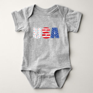 US-amerikanische Flagge Baby Strampler