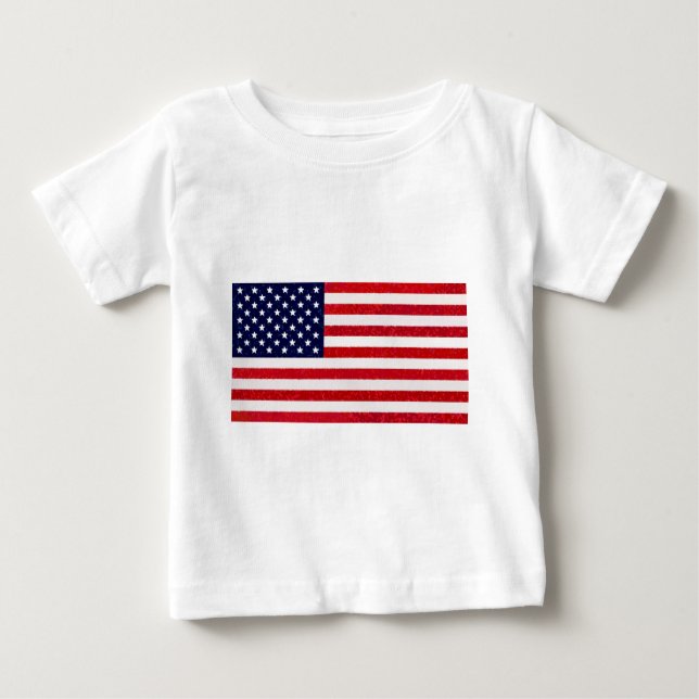 US-amerikanische Flagge Baby T-shirt (Vorderseite)