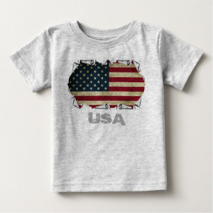 US-amerikanische Flagge Baby T-shirt