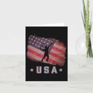 US-amerikanische Flagge Badminton Team US Flagge Karte