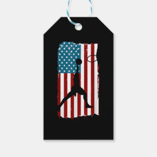 US-amerikanische Flagge Basketball Patriotischer A Geschenkanhänger