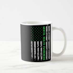 US-amerikanische Flagge - Bewusstsein für psychisc Kaffeetasse