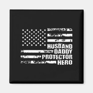 US-amerikanische Flagge für Ehemann - Daddy - Besc Magnet