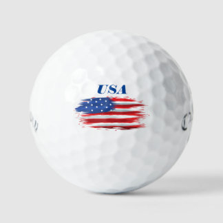 US-amerikanische Flagge Golfball