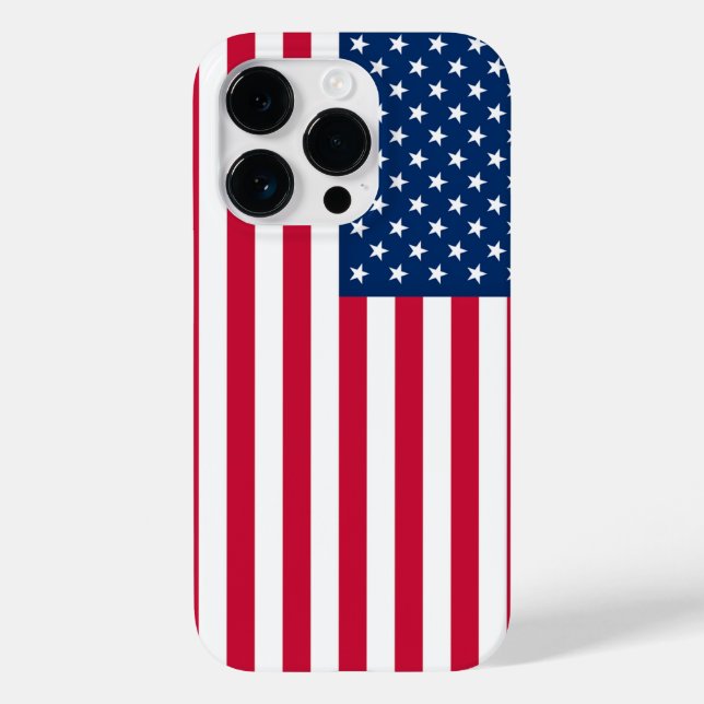 US-amerikanische Flagge iPhone Case (Rückseite)