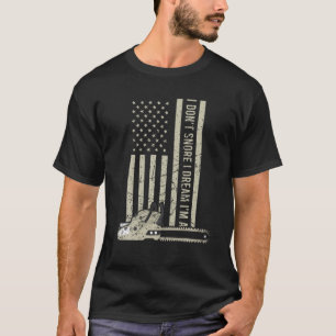 US-amerikanische Flagge Kettensäge Vintage Retro H T-Shirt