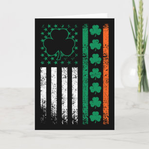 Us Amerikanische Flagge Kleeblatt St Patricks Iris Karte
