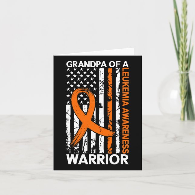 US-amerikanische Flagge Leukämie Aufklärungsmonat  Karte (Vorderseite)