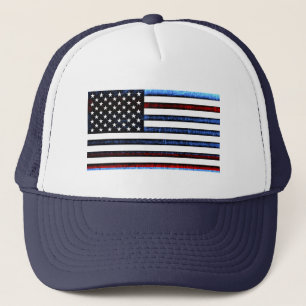 US-amerikanische Flagge Patriotische Rot-Weiß-Blau Truckerkappe