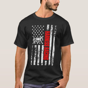 US-amerikanische Flagge Pferd Sport patriotisches T-Shirt