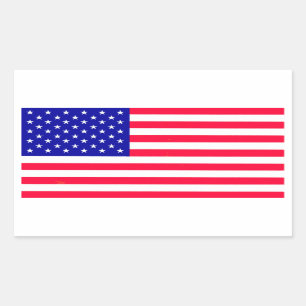 US-amerikanische Flagge Rectrangular Stickers