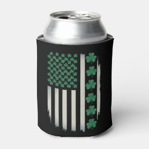 US-amerikanische Flagge Shamrocks St Patricks Day  Dosenkühler