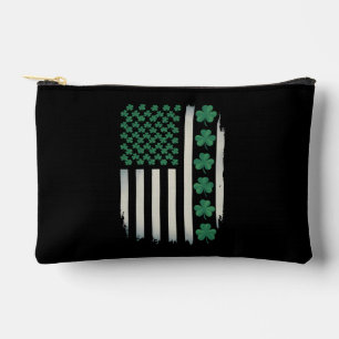 US-amerikanische Flagge Shamrocks St Patricks Day Zubehörtasche