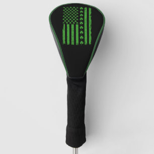 US-amerikanische Flagge Shamrocks St Patricks Tag Golf Headcover