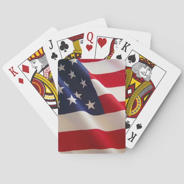US-amerikanische Flagge Spielkarten (Rückseite)