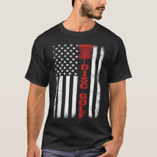 US-amerikanische Flagge Sport patriotische Scheibe T-Shirt