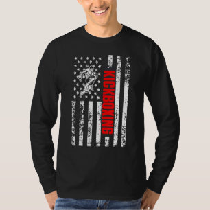 US-amerikanische Flagge Sport patriotisches Kickbo T-Shirt