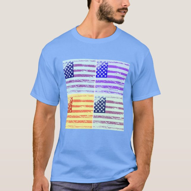 US-amerikanische Flagge T-Shirt (Vorderseite)