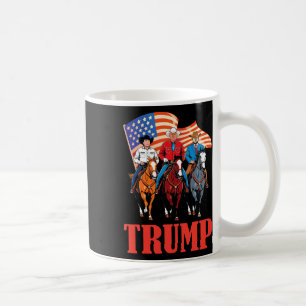 Us Amerikanische Flagge Team Trump Cowboy Reitpfer Kaffeetasse