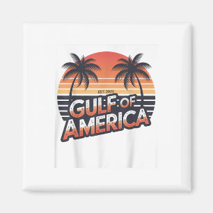 US-amerikanische Flagge - USA 2025 - Rückwärtsgang Magnet