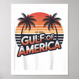 US-amerikanische Flagge - USA 2025 - Rückwärtsgang Poster