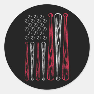 US-amerikanische Flagge verkaufen Rot-Weiß-Blau 4. Runder Aufkleber