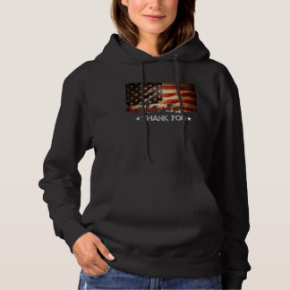 US-amerikanische Flagge Vielen Dank Veterans Proud Hoodie