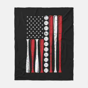 US-amerikanische Flagge Vintage Baseballflagge 4. Fleecedecke