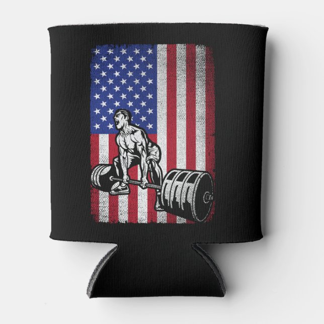 US-amerikanische Flaggengewichtung Dosenkühler (Vorderseite)