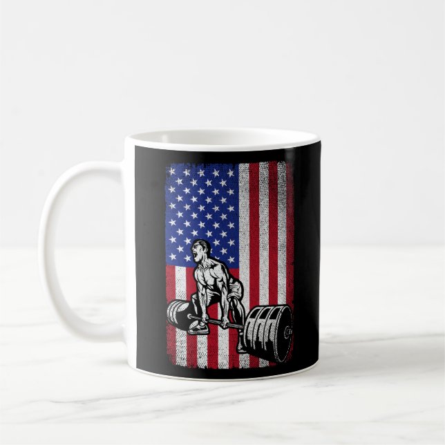 US-amerikanische Flaggengewichtung Kaffeetasse (Links)