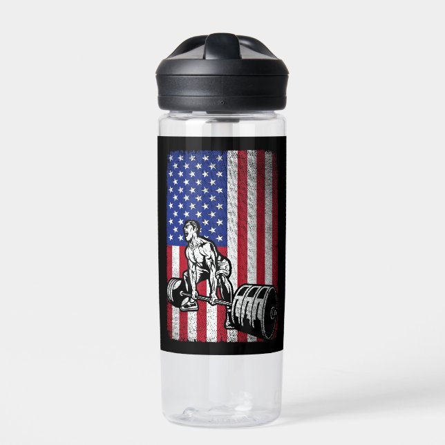 US-amerikanische Flaggengewichtung Trinkflasche (Vorderseite)