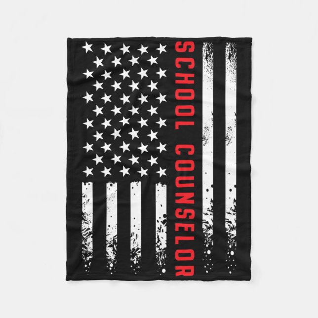 US-amerikanische Flaggenschulberatung 4. Fleecedecke (Vorderseite)