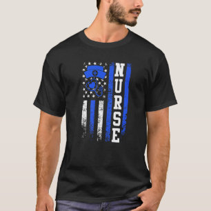 US-amerikanische medizinische Versorgung Arzt Kran T-Shirt