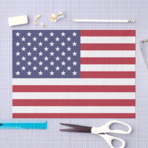 US-amerikanische Mode, amerikanische Flagge Tissue Seidenpapier