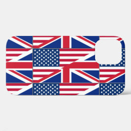 US-amerikanische und britische Flagge mit zwei Sta Case-Mate iPhone Hülle