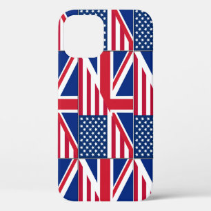 US-amerikanische und britische Flagge mit zwei Sta Case-Mate iPhone Hülle