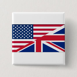 US-amerikanische und britische Schaltfläche mit zw Button