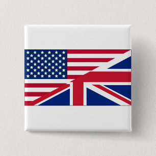 US-amerikanische und britische Schaltfläche mit zw Button