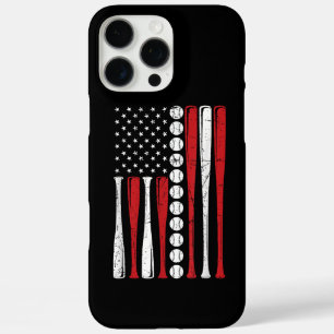 US-amerikanische Vintage-Baseballflagge zum 4. Jul iPhone 16 Pro Max Hülle
