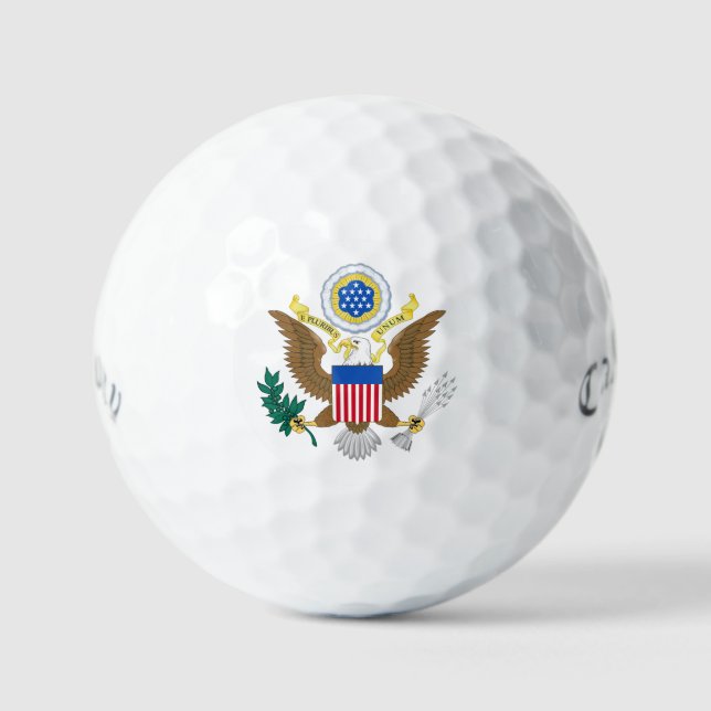 US-amerikanische Wappendecke CSSbcnt Golfball (Vorderseite)