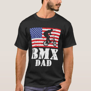US-amerikanischer Flag BMX Vater Männer geben Gesc T-Shirt